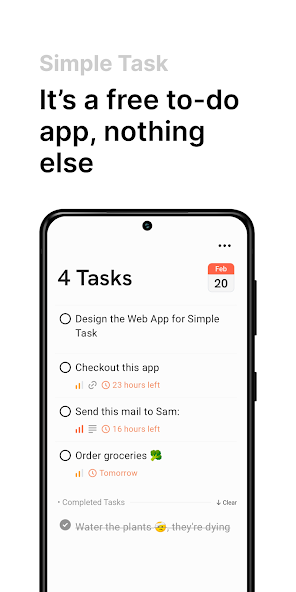 Published Simple Task to-do list screenshot